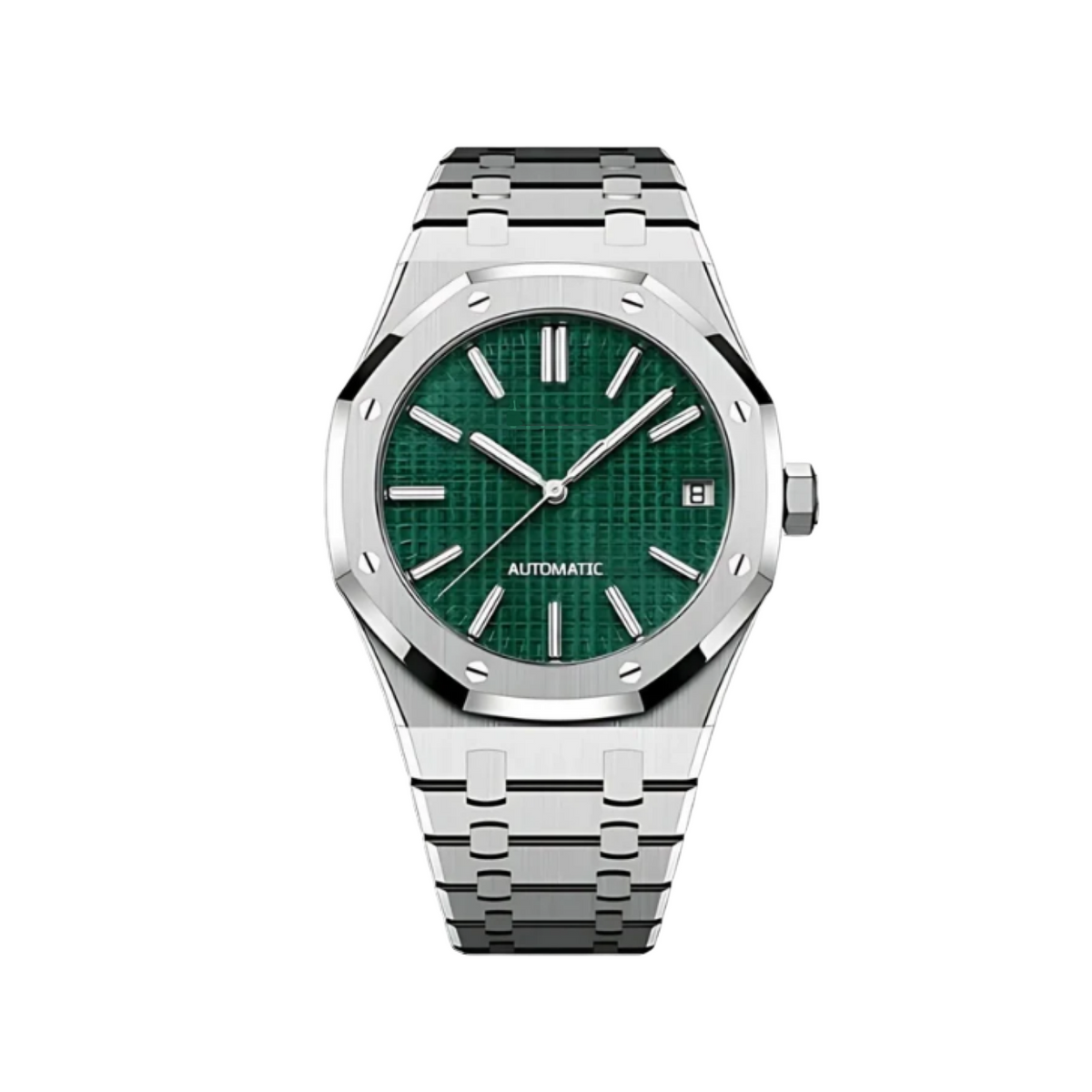 Oak Mod - Stainless Steel Green Dial