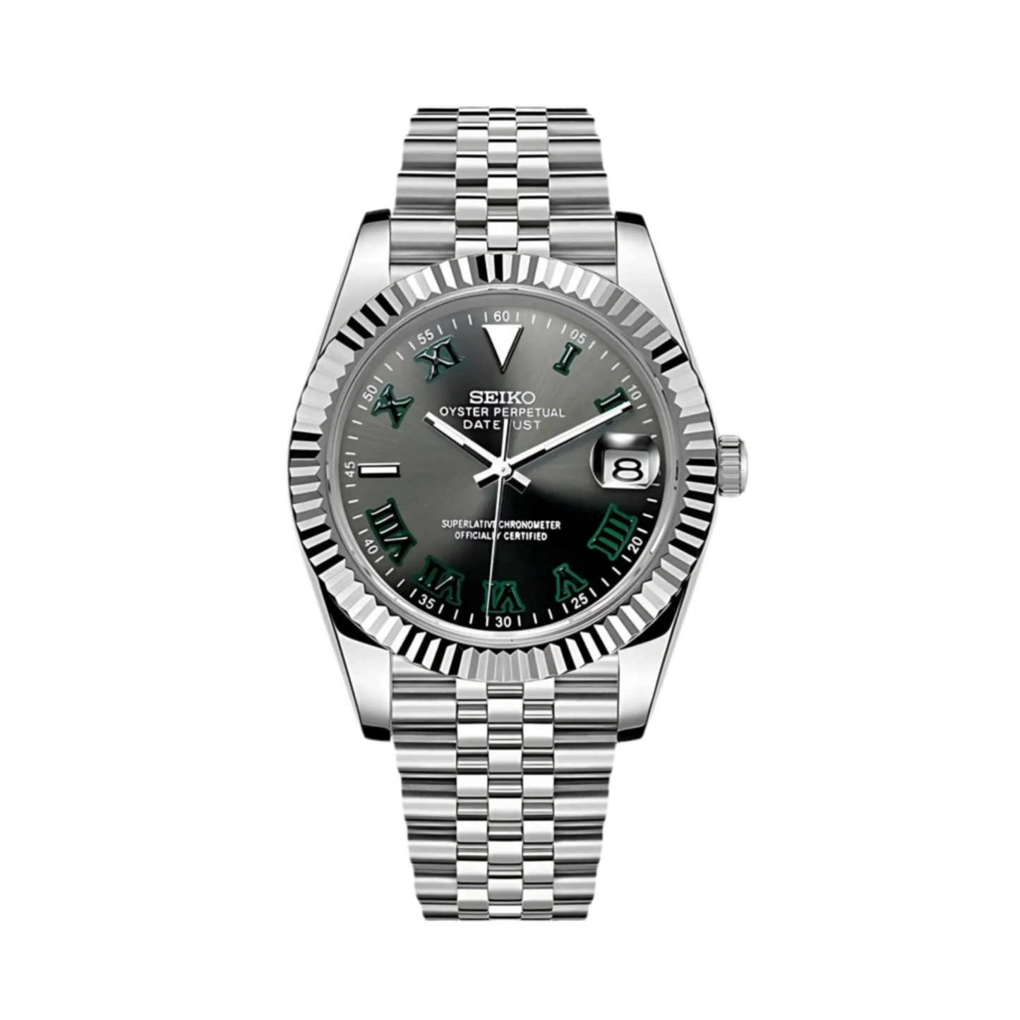 Datejust Mod Silver - Wimbledon