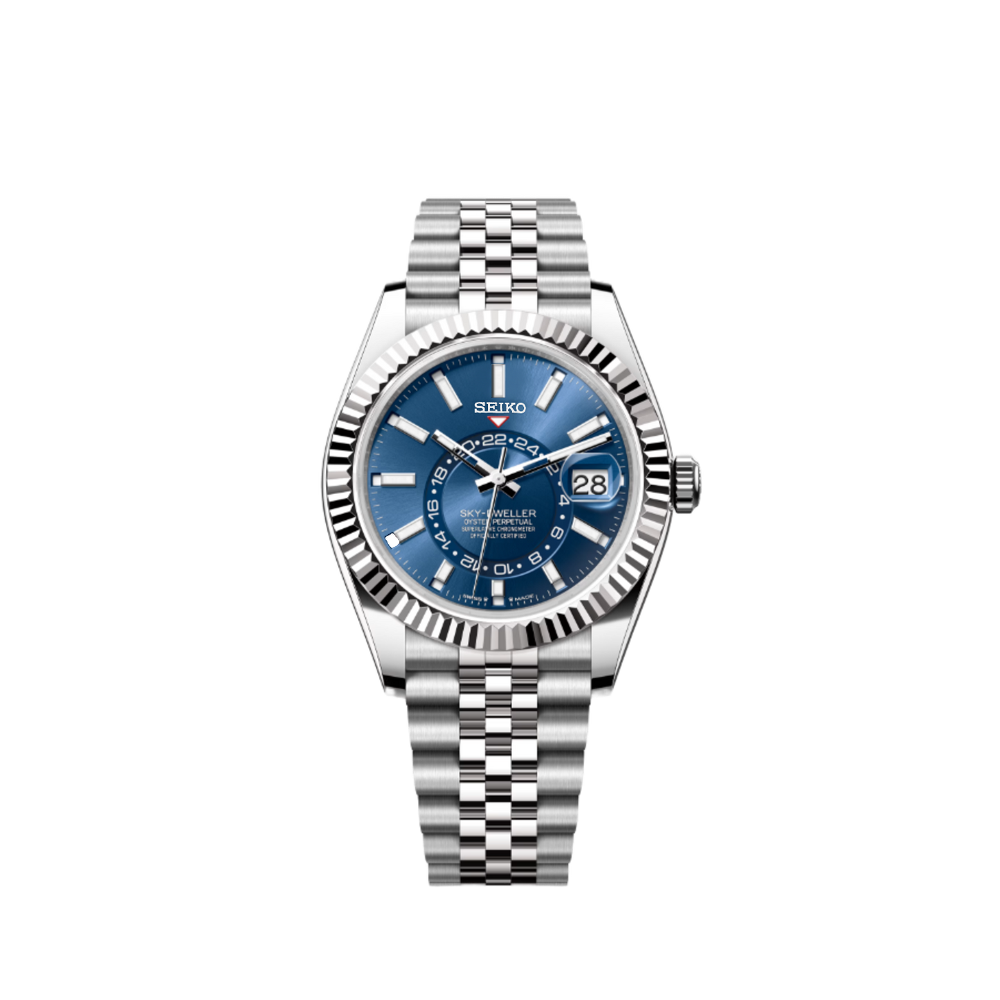 Seikodweller Silver - Blue