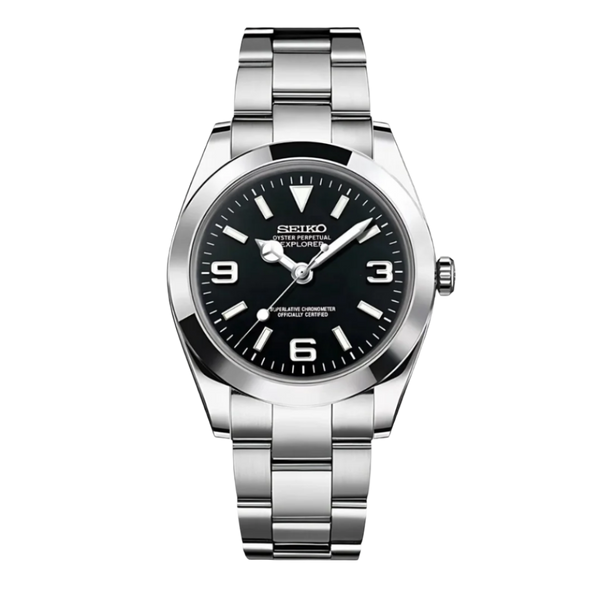 Datejust Seik Mod Explorer Black