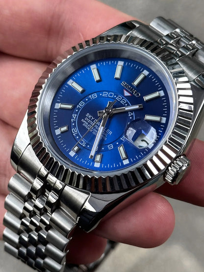 Sky Dweller Silver - Blue