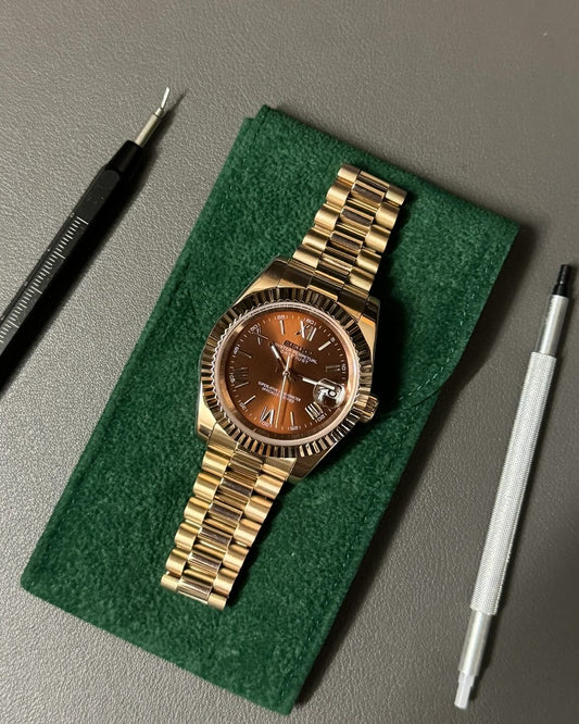 Datejust Mod Gold - Chocolate Brown