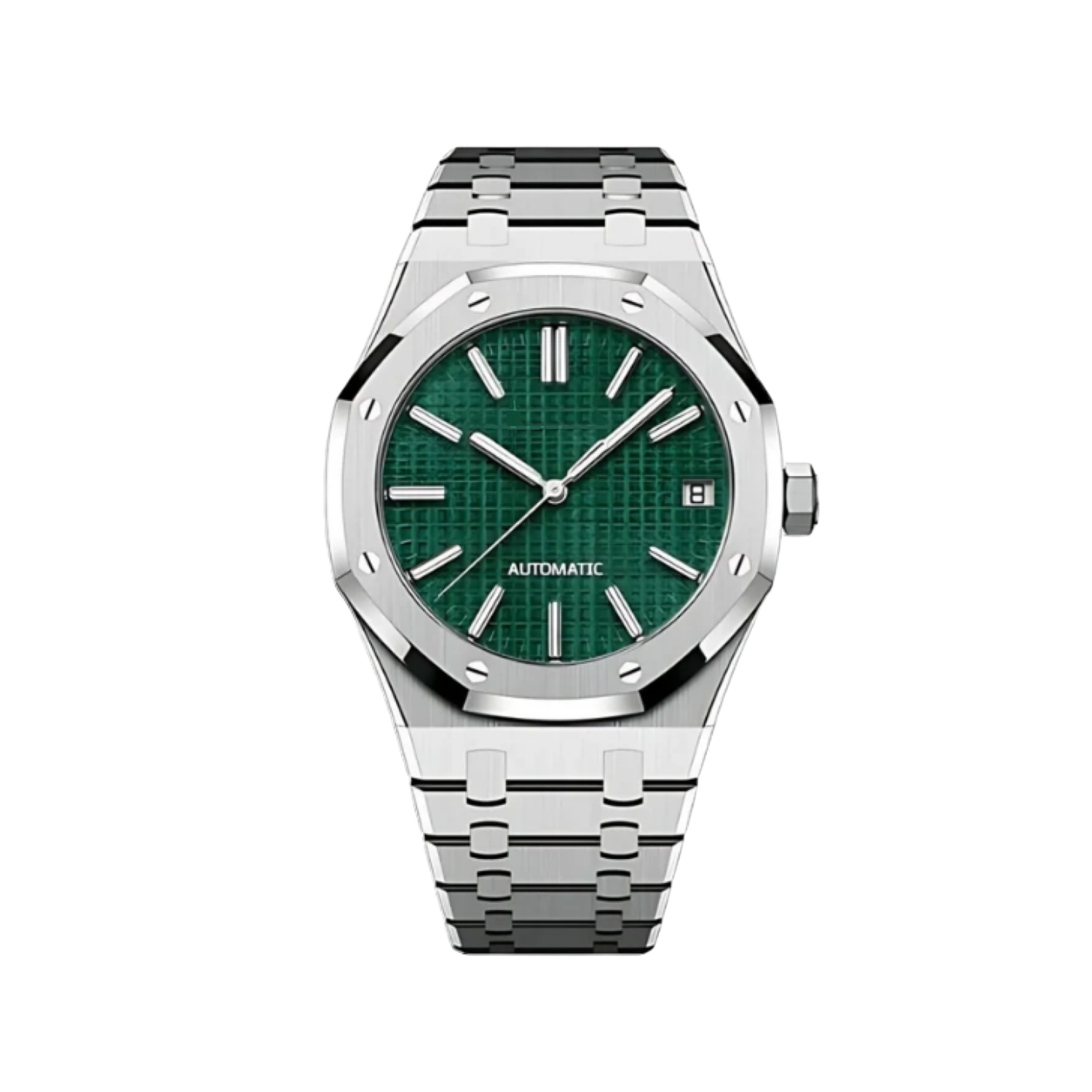 Oak Mod - Stainless Steel Green Dial