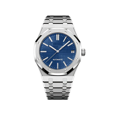 Oak Mod - Stainless Steel Blue Dial