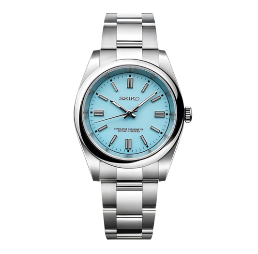 Datejust Mod Silver - Explorer Blue