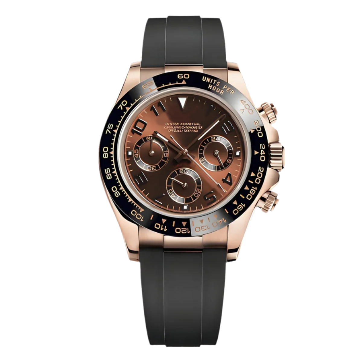 Seitona Mod Rose Gold - Oysterflex Chocolate
