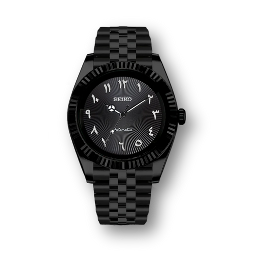 Datejust Mod Black - Black Arabic