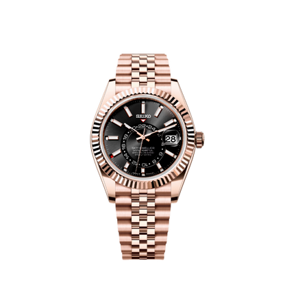 Seikodweller Rose Gold - Black