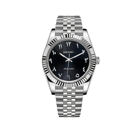 Datejust Mod Silver - Black Arabic v2