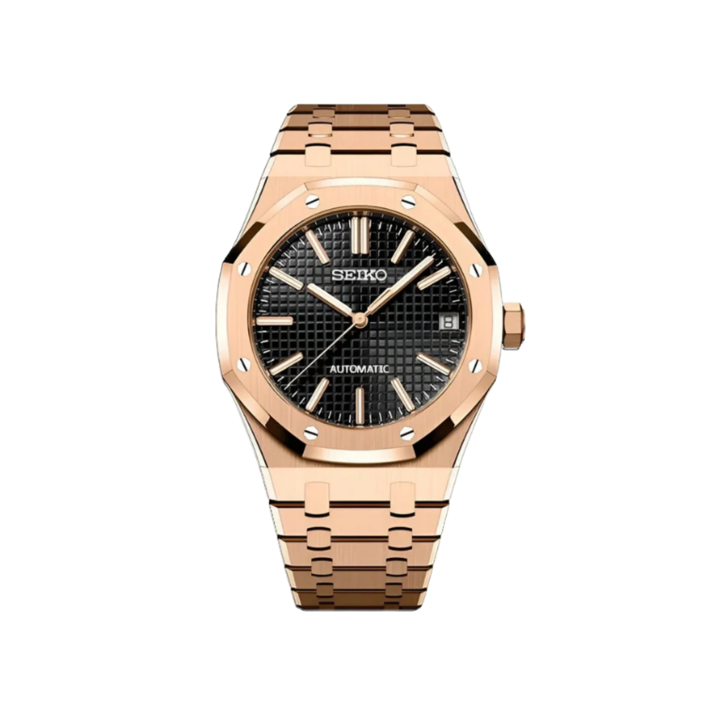 Seiko Oak Rose Gold - Black