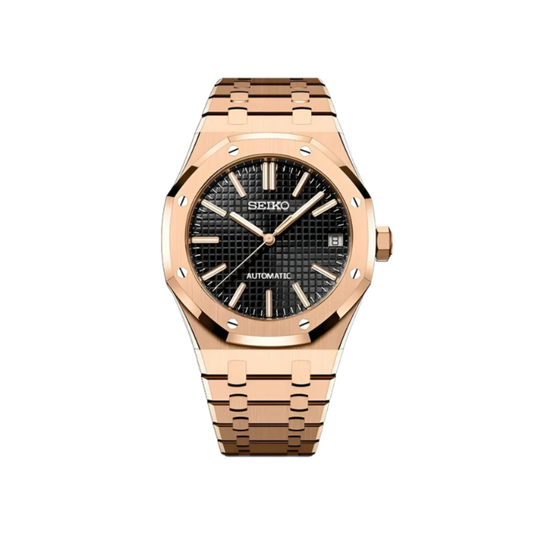 Seiko Oak Rose Gold - Black