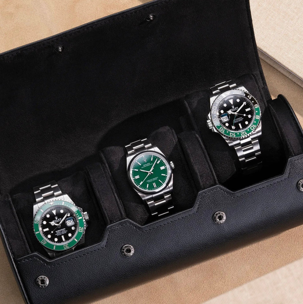 Leather Watch Roll 3-Piece