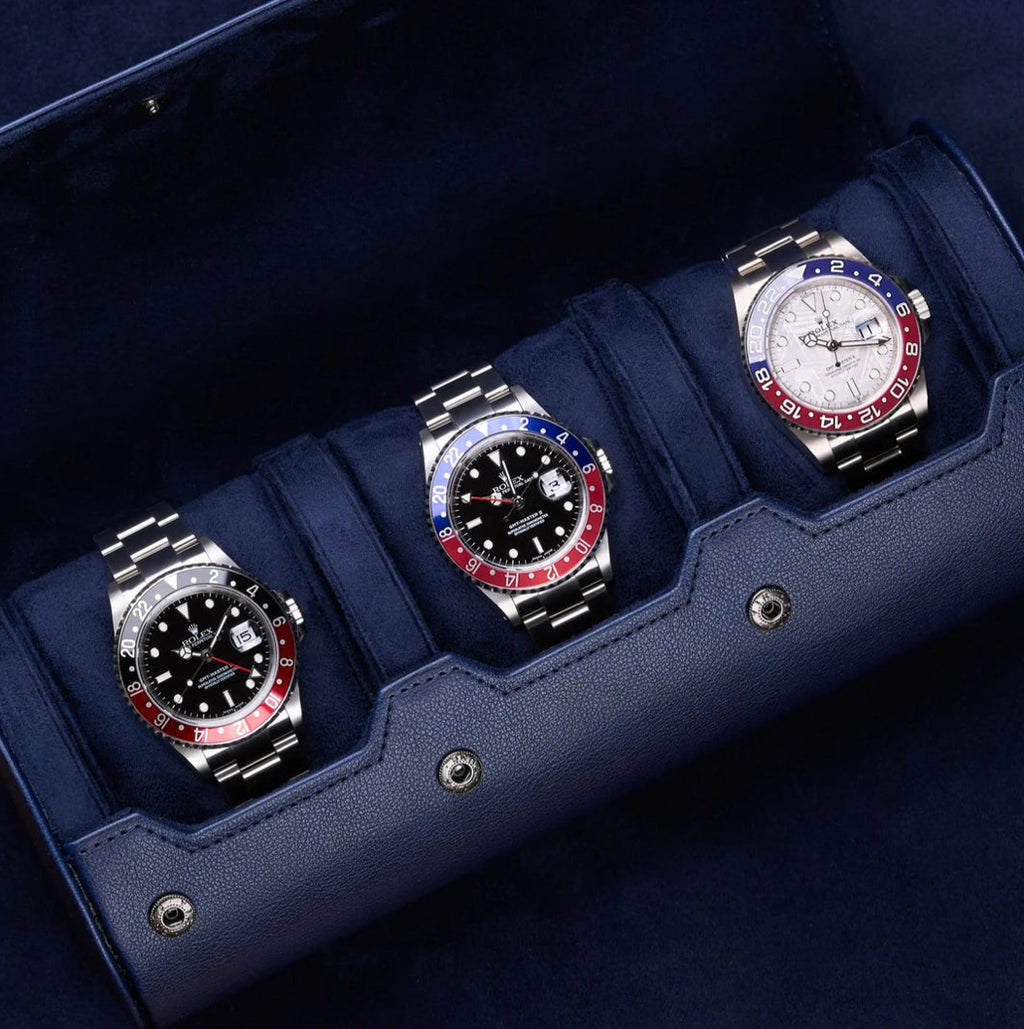Leather Watch Roll 3-Piece