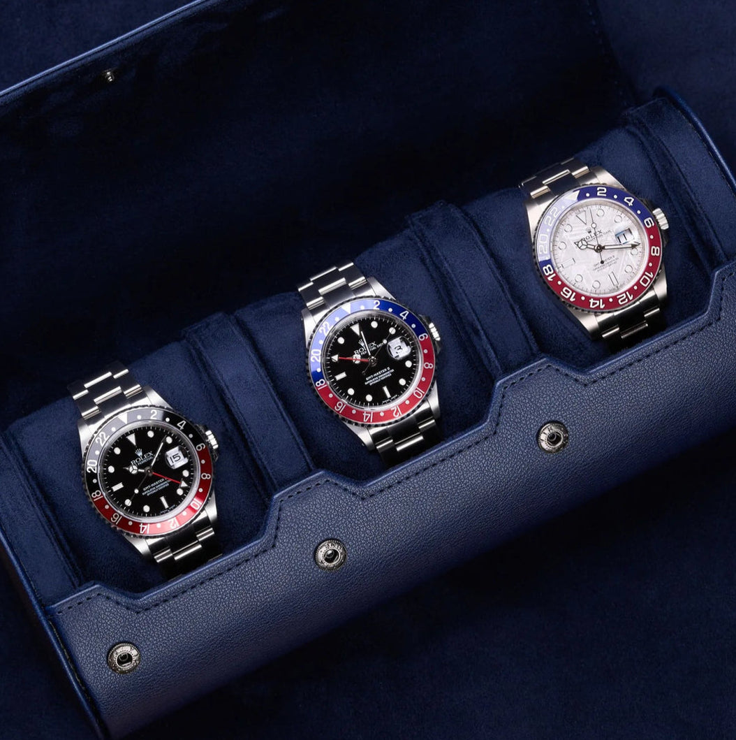 Leather Watch Roll 3-Piece