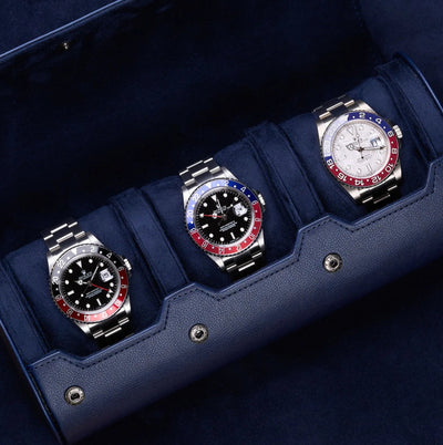 Leather Watch Roll 3-Piece